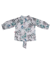 Load image into Gallery viewer, Girls Floral Printed Green Plazo Set
