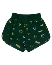 Load image into Gallery viewer, Girls Printed Green Shorts
