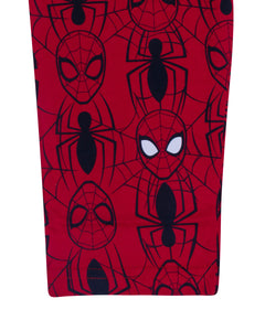 Boys Solid Spiderman Printed Red Night Suit