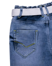 Load image into Gallery viewer, Boys Light Blue Stretchable Solid Denim Jamaican
