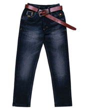 Load image into Gallery viewer, Boys Fashion Dark Blue Stretchable Jeans
