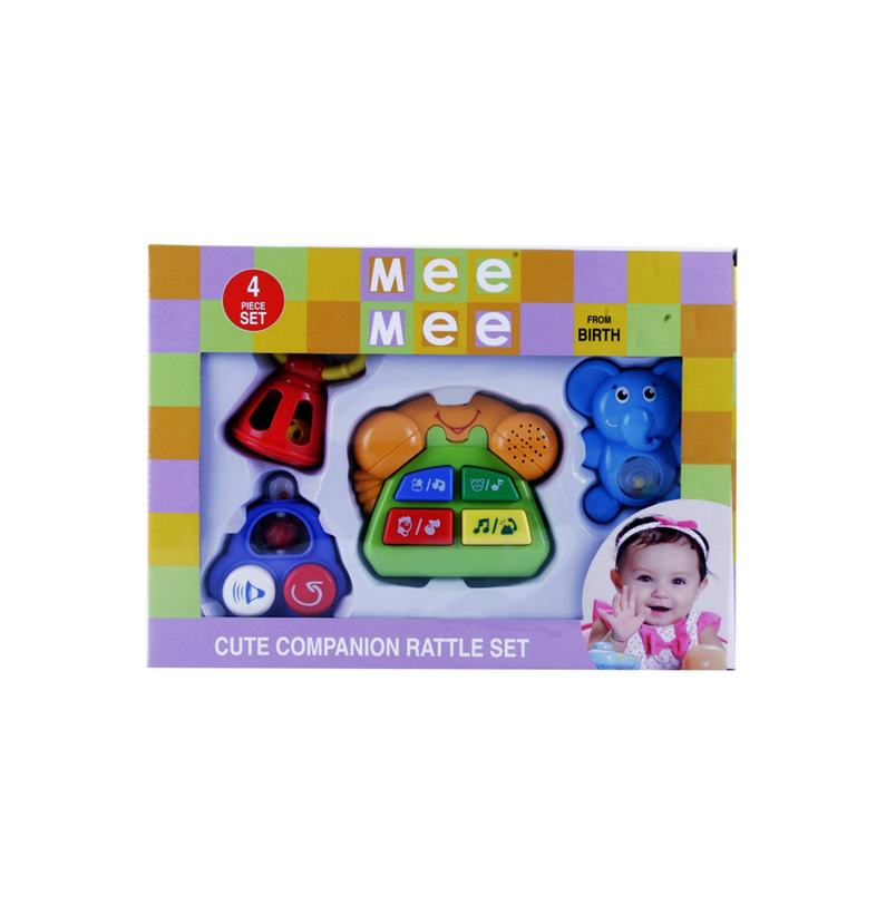 Mee Mee Cute Companion Rattele Set - Pack Of 5(Color May Vary)