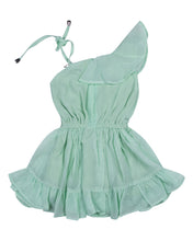 Load image into Gallery viewer, Girls Fashion Cotton Green Frock
