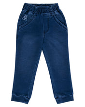 Load image into Gallery viewer, Boys Blue Solid Jogger Jeans
