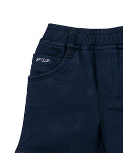 Boys Navy Blue Denim Shorts