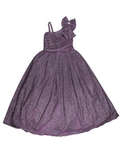 Load image into Gallery viewer, Girls Fashion Embellished Purple Gown
