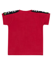 Load image into Gallery viewer, Boys Printed Red Round Neck T Shirt
