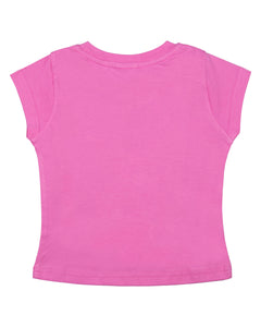 Girls Fashion Printed Pink Top