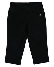 Load image into Gallery viewer, Girls Stretchable Cotton Black Capri
