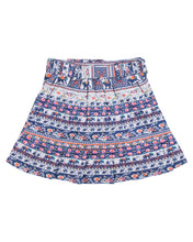 Load image into Gallery viewer, Girls Printed Navy Blue Short Skirt
