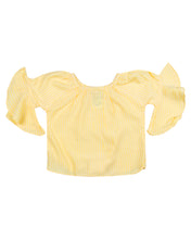 Load image into Gallery viewer, Girls Fashion Yellow Knot Top
