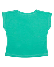 Load image into Gallery viewer, Girls Fashion Printed Green Crop Top
