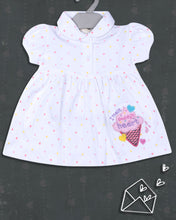 Load image into Gallery viewer, White Dotted Cotton Frock

