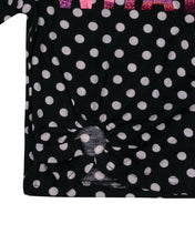 Load image into Gallery viewer, Girls Fashion Embellished Dotted Black Top
