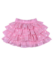 Load image into Gallery viewer, Girls Pink Frilly Top With Layered Skirt
