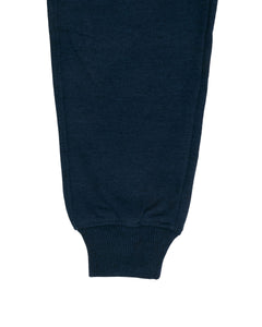 Boys Solid Blue Track Pant