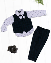 Load image into Gallery viewer, Boys Navy Blue Party Pant Suit

