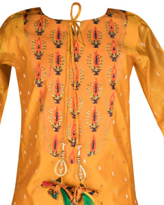 Yellow Printed Tunic Sharara Set