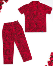 Load image into Gallery viewer, Boys Superhero Spiderman Printed Red Night Suit
